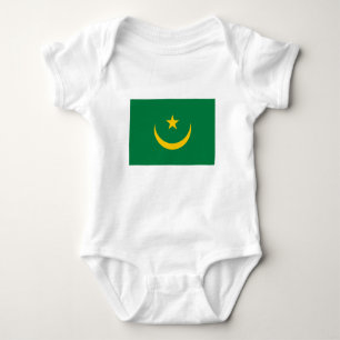Body Para Bebê Antiga bandeira da Mauritânia