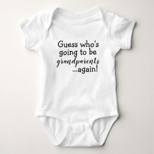 Body Para Bebê Anúncio das instalações do bebê