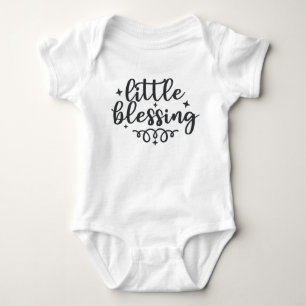 Body Para Bebê Anúncio de Bebê Pequena Bênção