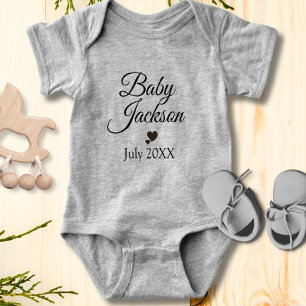 Body Para Bebê Anúncio de bebê personalizado