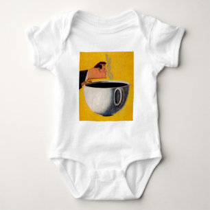 Body Para Bebê Anúncio de Café Antigo