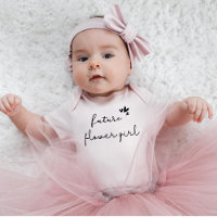 Anúncio de futura menina de flores Casamento
