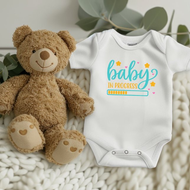 Body Para Bebê Anúncio de Gravidez de Bebê a Caminho (Criador carregado)