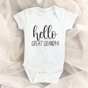 Body Para Bebê Anúncio de Gravidez do Vovô Excelente