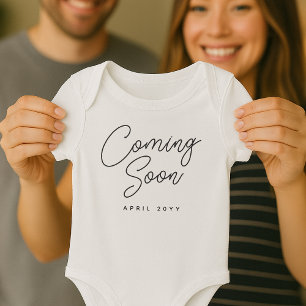 Body Para Bebê Anúncio de Gravidez Em Breve