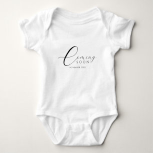 Body Para Bebê Anúncio de Gravidez Em Breve Roteirizado