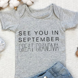 Body Para Bebê Anúncio de gravidez personalizada da vovó-excelent