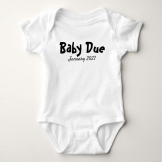 Body Para Bebê Anúncio de Gravidez Personalizado Chegando Em Brev