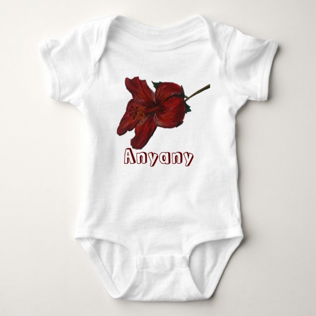 Body Para Bebê Anyany e hibiscus (nenhum mälk) (Frente)
