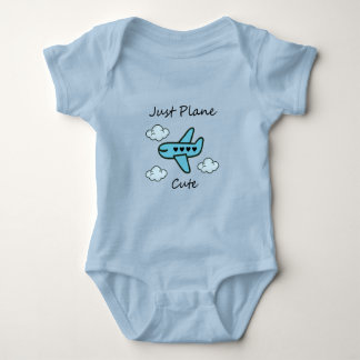 Body Para Bebê Apenas Avião Fofo Azul Avião e Nuvens Aviação