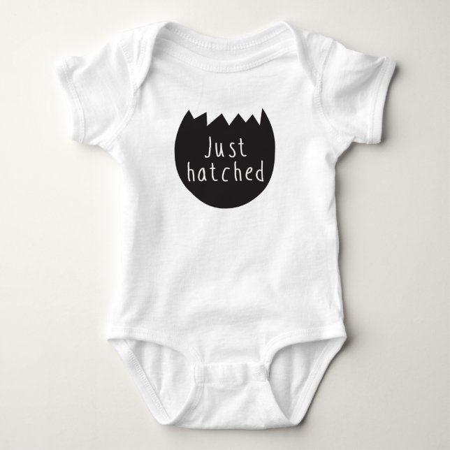 Body Para Bebê "Apenas" Bodysuit chocado do jérsei do bebê (Frente)