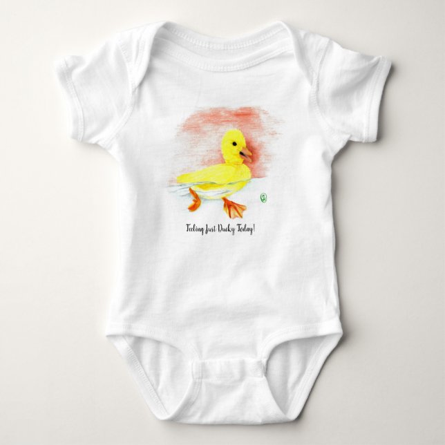 Body Para Bebê "Apenas Ducky" (Frente)