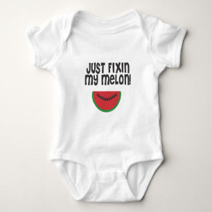 Body Para Bebê Apenas fixando meu melão Boy
