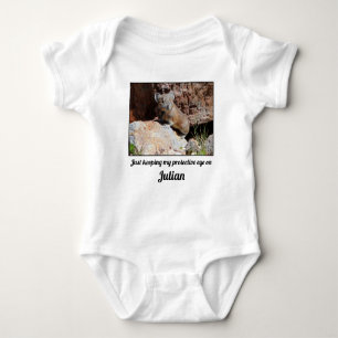 Body Para Bebê Apenas Mantendo Meu Olho Protetor Em Amor