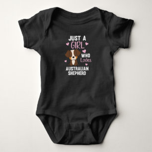 Body Para Bebê Apenas Uma Menina Que Ama O Cachorro Australiano