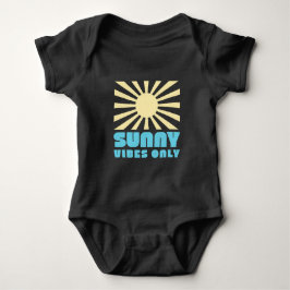 Body Para Bebê Apenas Víblias Sunny - Gráfico de Sol Retroativo N