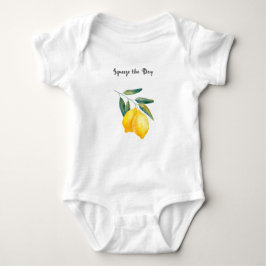 Body Para Bebê Aperte o dia, macacão, Lemon Onsie