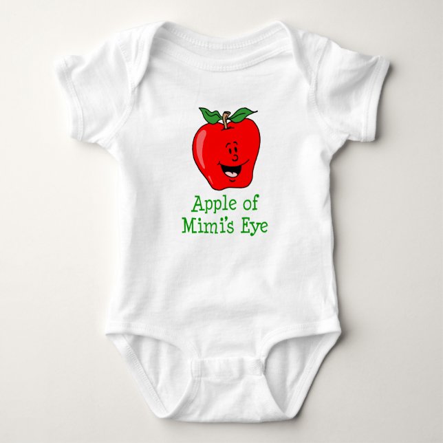 Body Para Bebê Apple of Mimi's Eye Grandchild (Frente)