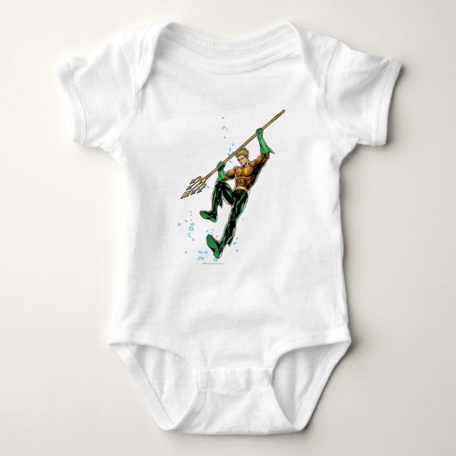 Body Para Bebê Aquaman com Spear (Frente)