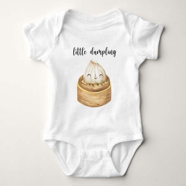 Body Para Bebê Aquarela bolinho fofo (Frente)