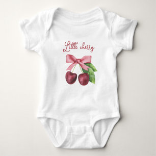Body Para Bebê Aquarela pequena cereja