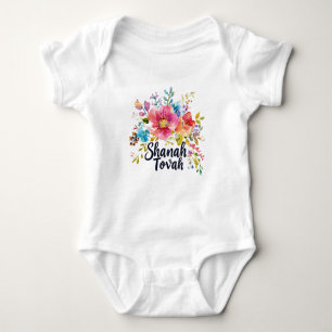 Body Para Bebê 🍎 🐝 Aquarela Shanah Tovah Garden Giggles