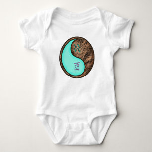 Body Para Bebê Aquário & Galo de Terra