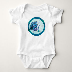 Body Para Bebê Aquatica 3D Fantasia
