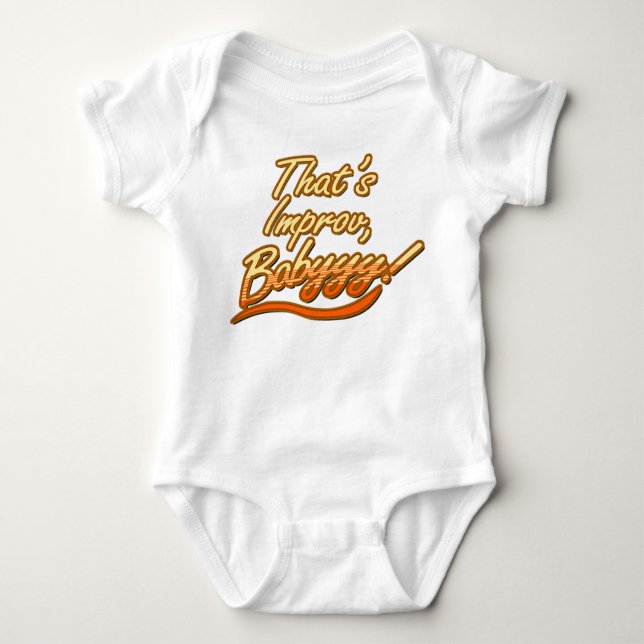 Body Para Bebê Aquele é Bodysuit de uma peça só do bebê de Improv (Frente)