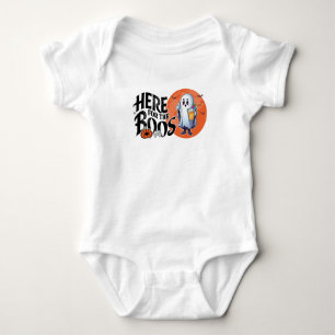 Body Para Bebê Aqui para os Boos Beba e coloque seu Spook em ci