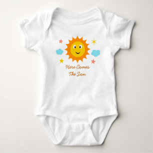 Body Para Bebê Aqui Vem O Filho Sorriso Sol 
