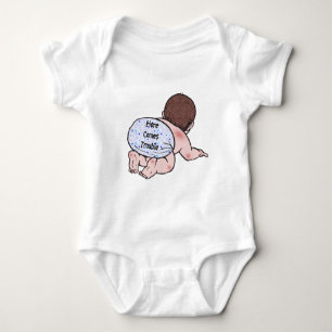 Body Para Bebê Aqui Vem Trouble Baby