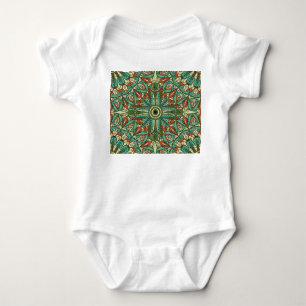 Body Para Bebê Árabe étnico colorido: Ornamento venenoso