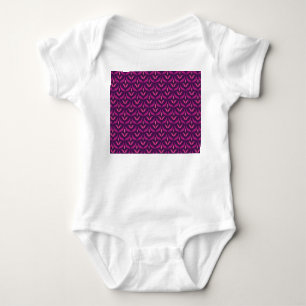 Body Para Bebê Arabesco Floral: Art Deco Sem Costura.