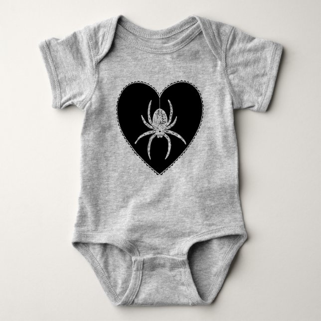 Body Para Bebê Aranha Coração (Frente)