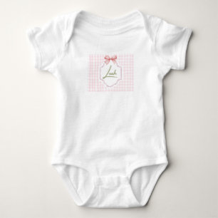Body Para Bebê Arco de Enfermeira Leah Baby Girl Personalizado