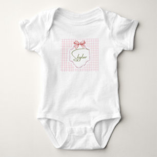 Body Para Bebê Arco de Enfermeira Skylar Baby Girl Personalizado