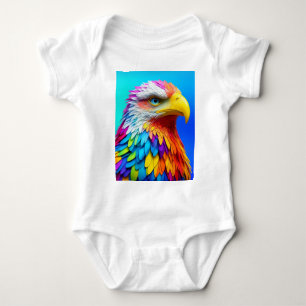 Body Para Bebê Arco-Íris - Águia-Válida Colorido-65456