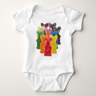 Body Para Bebê arco-íris cores doce amante doce ursinho