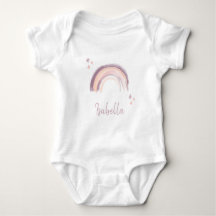 Arco-íris & Estrelas Boho Rosa Suave Nome de Bebê