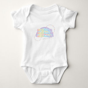 Body Para Bebê Arco-Íris IVF MIRACLE Sensibilização para a infert