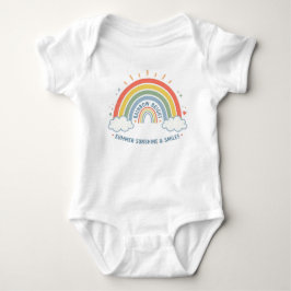 Body Para Bebê 🌈 Arco-Íris Luz do Verão Ensolarado & Sorrisos Be