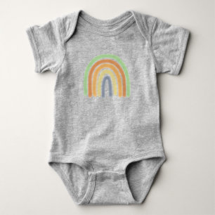 Body Para Bebê Arco-Íris Simples