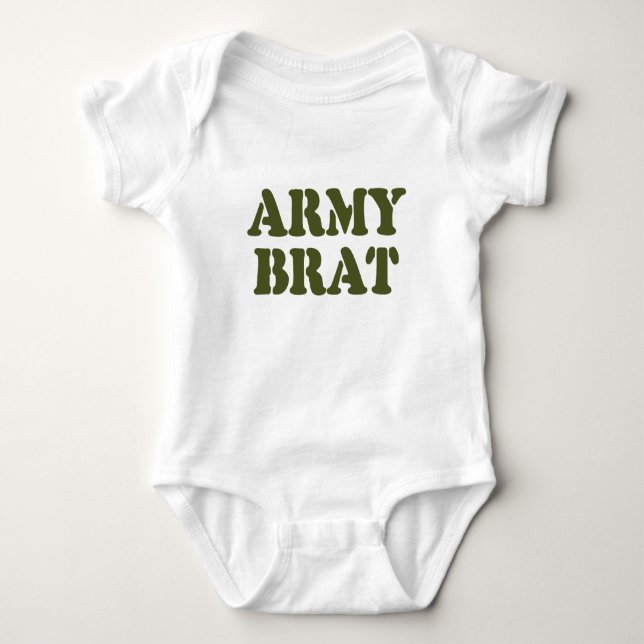 BODY PARA BEBÊ ARMY BRAT (Frente)