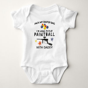 Body Para Bebê Arrume minhas Fraldas que vou jogar paintball