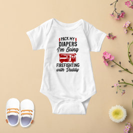 Body Para Bebê Arrume minhas Fraldas que vou lutar com Pai