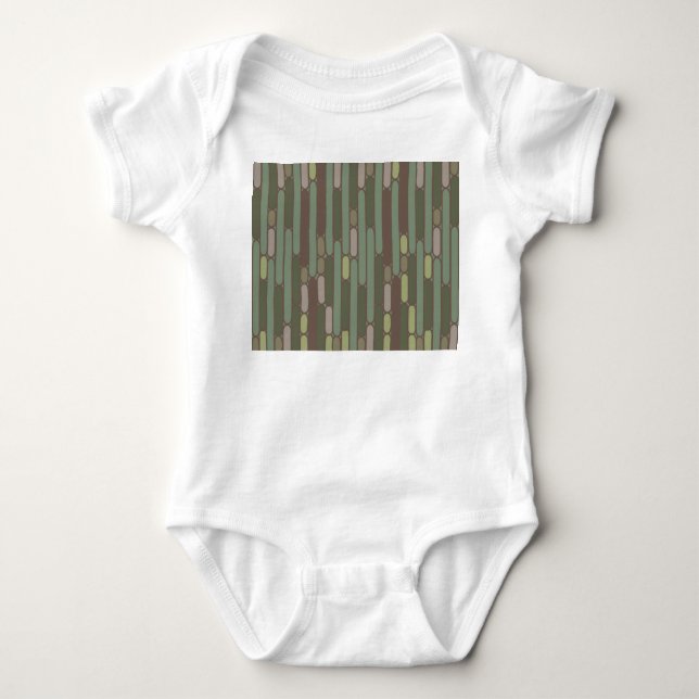 Body Para Bebê Art Deco Ovalos Inspirados (Frente)