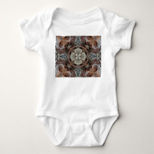 Body Para Bebê Art nouveau - padrão geométrico de vinheta
