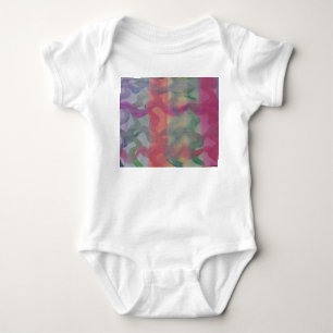 Body Para Bebê Arte Abstrata Pastel