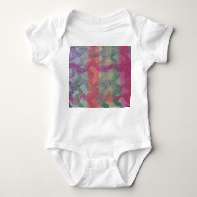 Body Para Bebê Arte abstrata Pastel (Frente)
